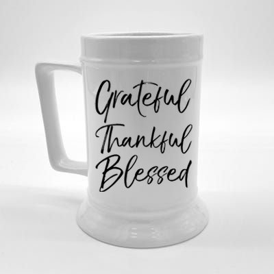 Christian Worship Gift Grateful Thankful Blessed Gift Beer Stein