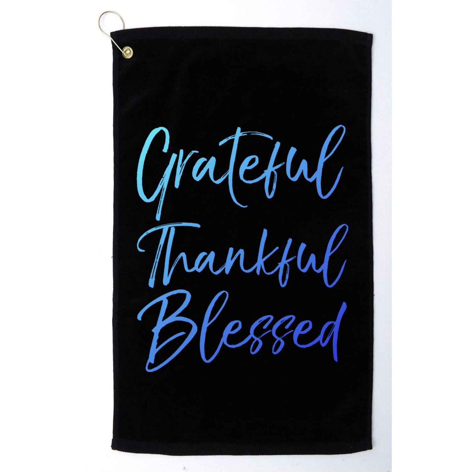 Christian Worship Gift Grateful Thankful Blessed Gift Golf Towel