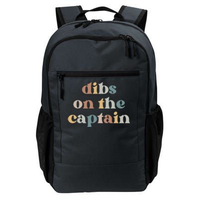 Captains Wife Gift Vintage Retro Dibs On The Captain Gift Daily Commute Backpack