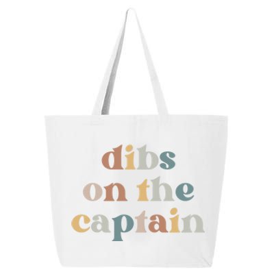 Captains Wife Gift Vintage Retro Dibs On The Captain Gift 25L Jumbo Tote