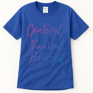 Christian Worship Gift Grateful Thankful Blessed Gift Tall T-Shirt