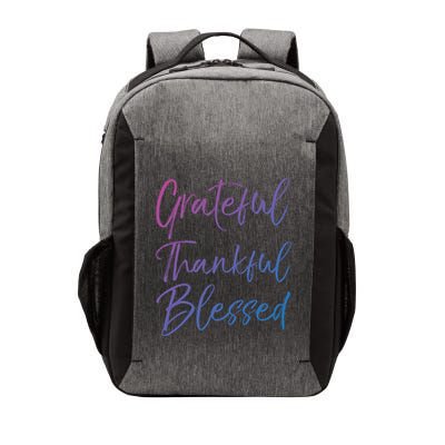 Christian Worship Gift Grateful Thankful Blessed Gift Vector Backpack