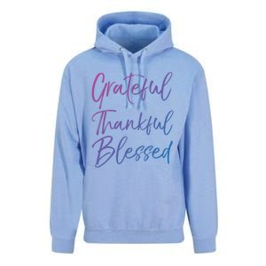 Christian Worship Gift Grateful Thankful Blessed Gift Unisex Surf Hoodie