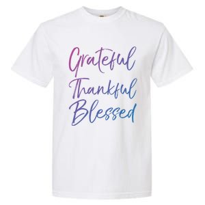 Christian Worship Gift Grateful Thankful Blessed Gift Garment-Dyed Heavyweight T-Shirt