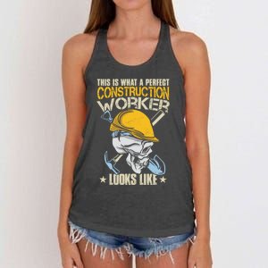 Construction Worker Gift Women's Knotted Racerback Tank