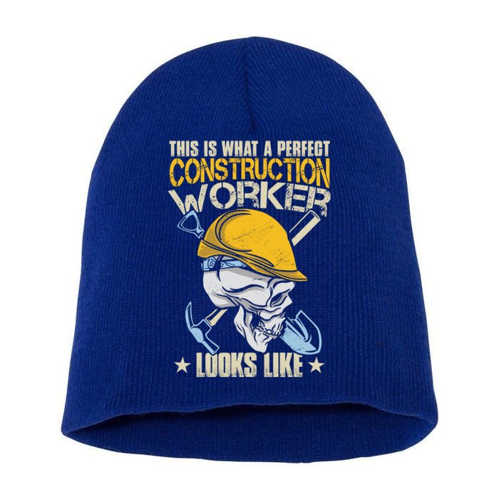 Construction Worker Gift Short Acrylic Beanie