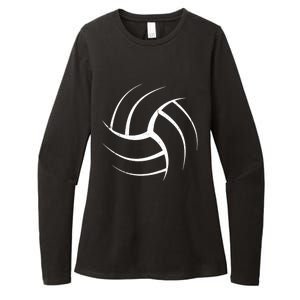 Cute White Graphic Art Volleyball Unique Meaningful Gift Womens CVC Long Sleeve Shirt