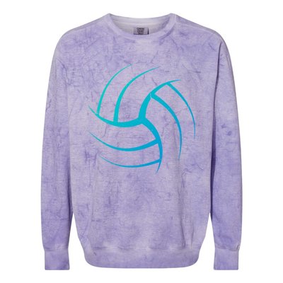 Cute White Graphic Art Volleyball Unique Meaningful Gift Colorblast Crewneck Sweatshirt