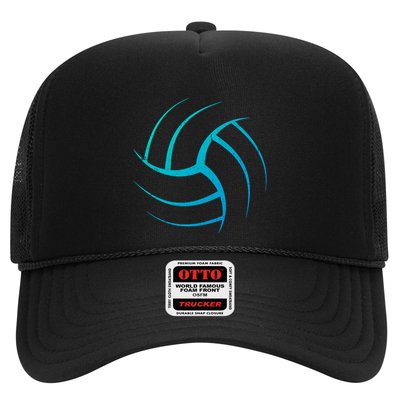 Cute White Graphic Art Volleyball Unique Meaningful Gift Trucker Hat