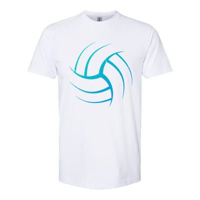 Cute White Graphic Art Volleyball Unique Meaningful Gift Softstyle CVC T-Shirt