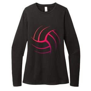 Cute White Graphic Art Volleyball Unique Meaningful Gift Womens CVC Long Sleeve Shirt