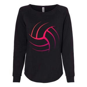 Cute White Graphic Art Volleyball Unique Meaningful Gift Womens California Wash Sweatshirt