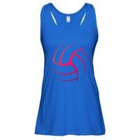 Cute White Graphic Art Volleyball Unique Meaningful Gift Ladies Essential Flowy Tank