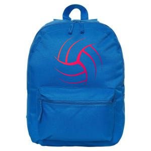 Cute White Graphic Art Volleyball Unique Meaningful Gift 16 in Basic Backpack