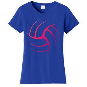 Cute White Graphic Art Volleyball Unique Meaningful Gift Women's T-Shirt