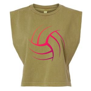 Cute White Graphic Art Volleyball Unique Meaningful Gift Garment-Dyed Women's Muscle Tee