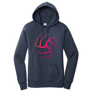 Cute White Graphic Art Volleyball Unique Meaningful Gift Women's Pullover Hoodie