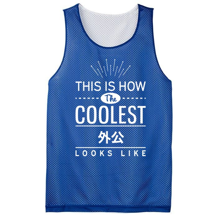 Coolest Wai Gong Chinese Grandpa Funny Gift From Grand Gift Mesh Reversible Basketball Jersey Tank