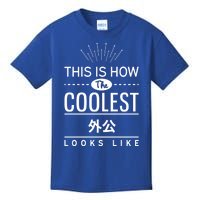 Coolest Wai Gong Chinese Grandpa Funny Gift From Grand Gift Kids T-Shirt