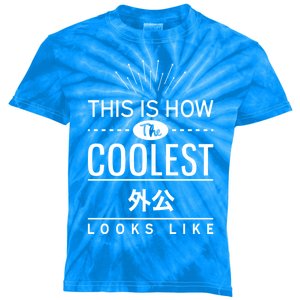 Coolest Wai Gong Chinese Grandpa Funny Gift From Grand Gift Kids Tie-Dye T-Shirt