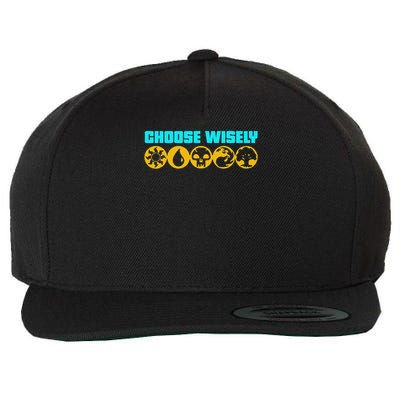 Choose Wisely Gamer Mana Symbols Gathering Magic Wool Snapback Cap