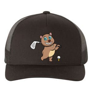 Cute Wombat Golf Player Hobby Sports Yupoong Adult 5-Panel Trucker Hat