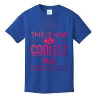 Coolest Wai Gong Chinese Grandpa Funny Gift From Grand Gift Kids T-Shirt