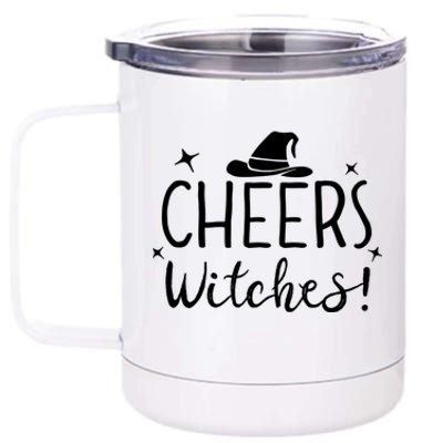 Cheers Witches Gift Up Witches Gift Halloween Witch Gift 12 oz Stainless Steel Tumbler Cup