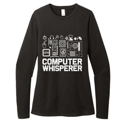 Computer Whisperer Gift It Tech Support Nerds Geek Funny Gift Funny Gift Womens CVC Long Sleeve Shirt