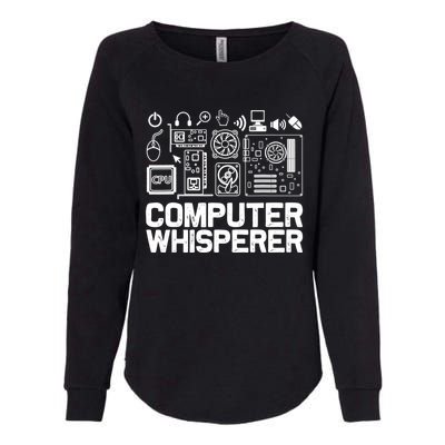 Computer Whisperer Gift It Tech Support Nerds Geek Funny Gift Funny Gift Womens California Wash Sweatshirt