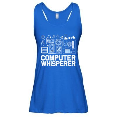 Computer Whisperer Gift It Tech Support Nerds Geek Funny Gift Funny Gift Ladies Essential Flowy Tank