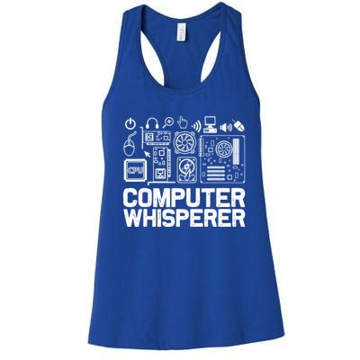 Computer Whisperer Gift It Tech Support Nerds Geek Funny Gift Funny Gift Women's Racerback Tank