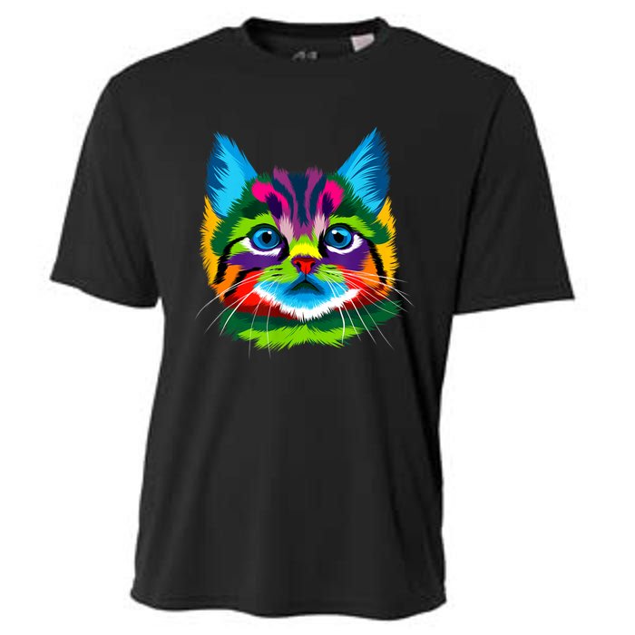 Cat Womens Graphic Tees Graphic Tee Cute Cat Cooling Performance Crew T-Shirt