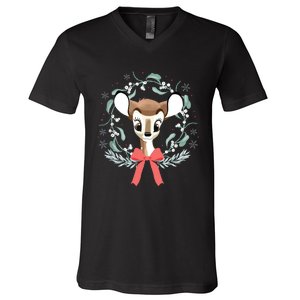 Christmas Wreath Gift V-Neck T-Shirt