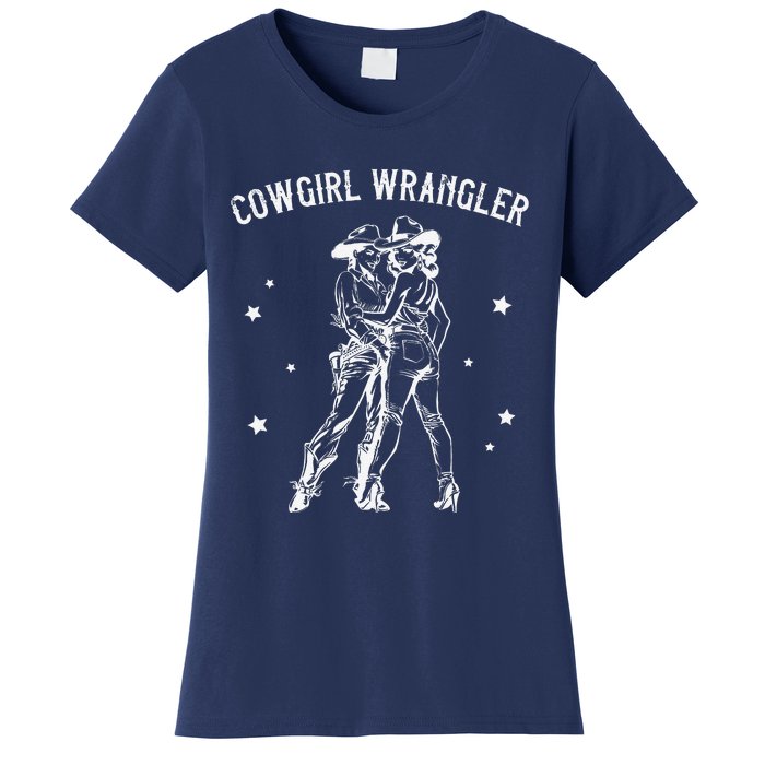 Cow Wrangler Gay Cow Lesbian Femme Lesbian Pride Women's T-Shirt