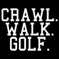 Crawl Walk Golf Funny Sports Golfing Golfer City Backpack