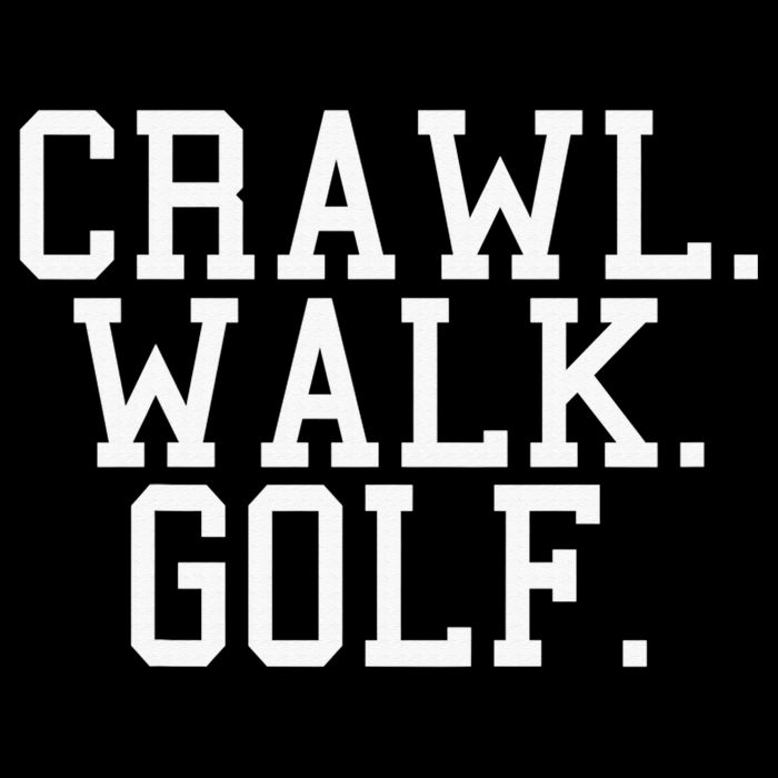 Crawl Walk Golf Funny Sports Golfing Golfer City Backpack