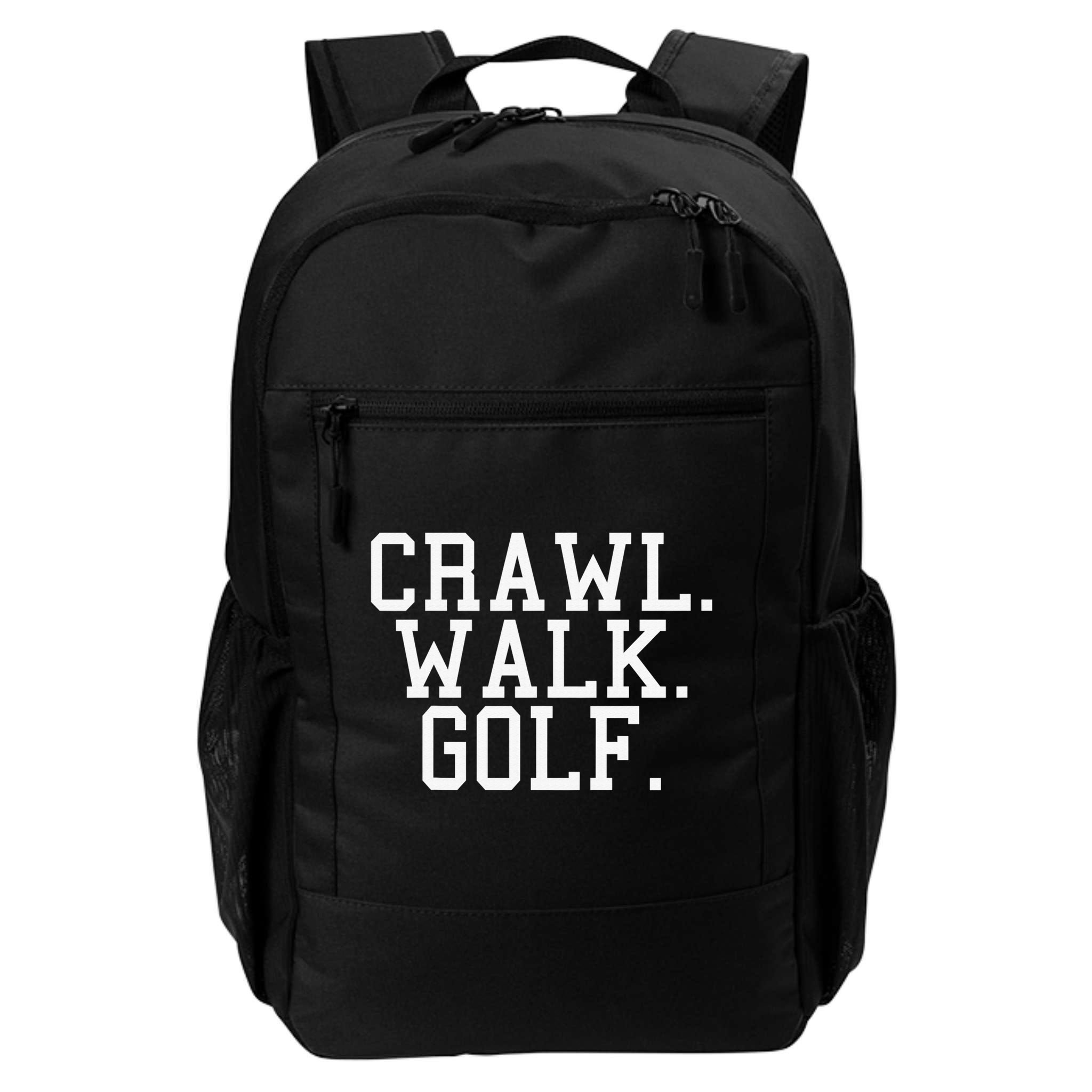 Crawl Walk Golf Funny Sports Golfing Golfer Backpack