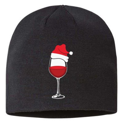 Christmas Wine Glasses Santa Hat Sustainable Beanie