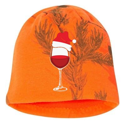 Christmas Wine Glasses Santa Hat Kati - Camo Knit Beanie