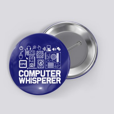 Computer Whisperer Gift It Nerds Geek Great Gift Button