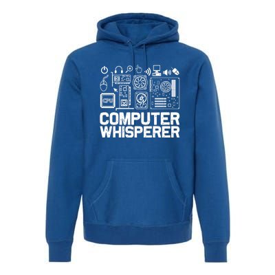 Computer Whisperer Gift It Nerds Geek Great Gift Premium Hoodie