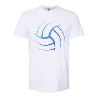 Cute White Graphic Art Volleyball Unique Meaningful Gift Softstyle CVC T-Shirt