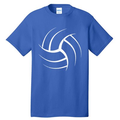 Cute White Graphic Art Volleyball Unique Meaningful Gift Tall T-Shirt