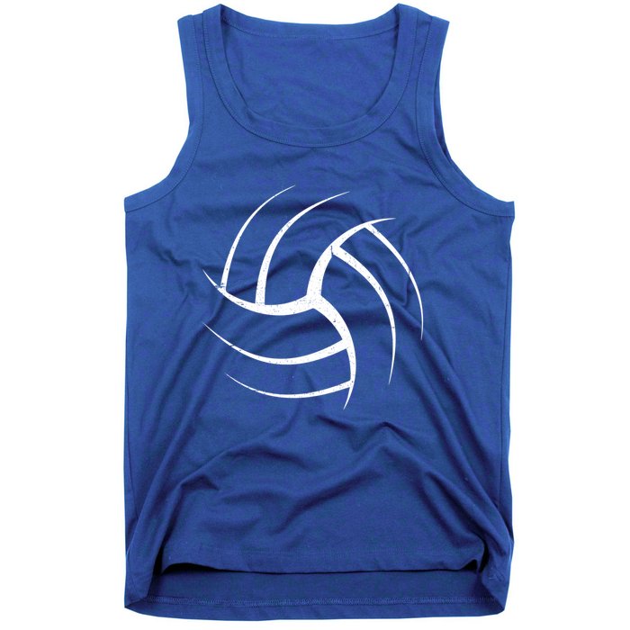 Cute White Graphic Art Volleyball Unique Meaningful Gift Tank Top