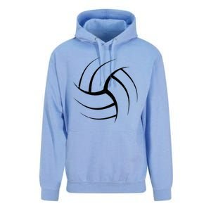 Cute White Graphic Art Volleyball Unique Meaningful Gift Unisex Surf Hoodie