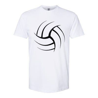 Cute White Graphic Art Volleyball Unique Meaningful Gift Softstyle CVC T-Shirt