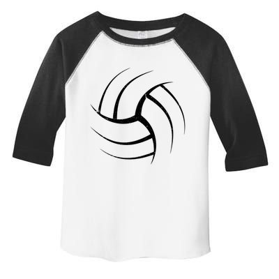 Cute White Graphic Art Volleyball Unique Meaningful Gift Toddler Fine Jersey T-Shirt