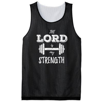 Christian Workout Gym Lord Is My Strength Mesh Reversible Basketball Jersey Tank