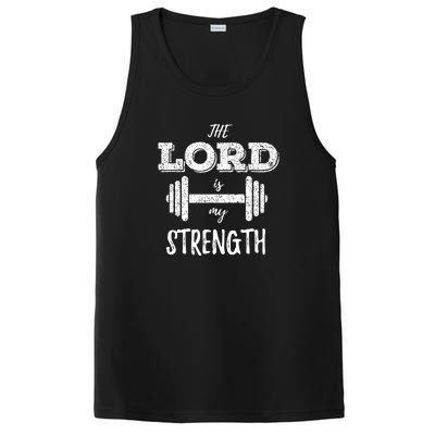 Christian Workout Gym Lord Is My Strength PosiCharge Competitor Tank